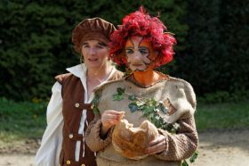 Orfeo macht eine Pause mit Brot